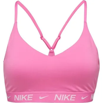 Podprsenka Dámská sportovní podprsenka Nike INDY XS Růžová, Bílá