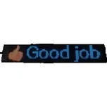 LED matrix panel "Devil eyes" 12 x 60cm