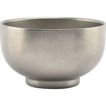 FINE 2 DINE Miska dvoustěnná, kovová, průměr 120 mm, stříbrná, 10 ks