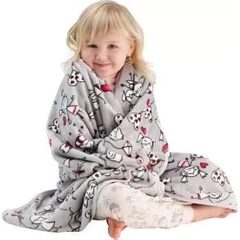 Dětská deka ESITO | Dětská deka jednoduchá Kids 110 x 140 cm - šedá / 110 x 140 cm