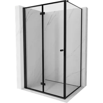 Mexen Mist-F skládací sprchový kout levý 70 x 80 cm, černý rám, černý - 8A6T-070-080-70-70-L Sprchové kouty