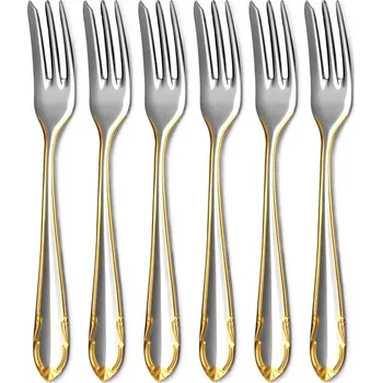 Příbor Vidlička na moučník pozlacená CLASSIC PRESTIGE 6-dílná sada | TONER, 600639G6