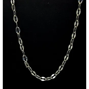 Řetízek Stříbrný řetízek Figaro kávové zrno 42 cm (925/1000)