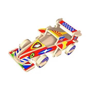 Dřevěná hračka Dřevěná skládačka s obtisky- Formule