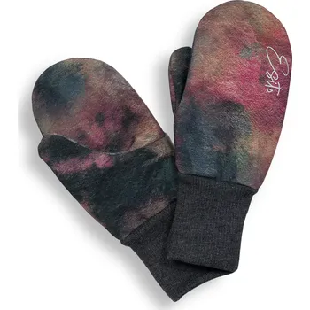 Rukavice ESITO | Palcové rukavice softshell DUO Rainbow - duhová / 1 - 2 roky