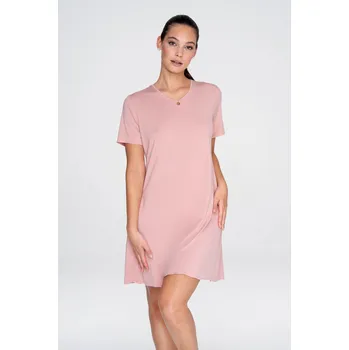 Dámská noční košile TIMO Timo | Hladká noční košilka Dolce s krátkým rukávem - 2XL / 36