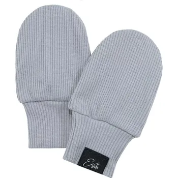 Rukavice ESITO | Kojenecké rukavice žebrované Color Grey - šedá / 56