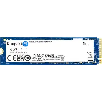 Interní pevný disk Kingston SSD 1TB NV3, M.2 2230, NVMe PCIe Gen4x4, (R: 6000MB/s; W: 4000MB/s)