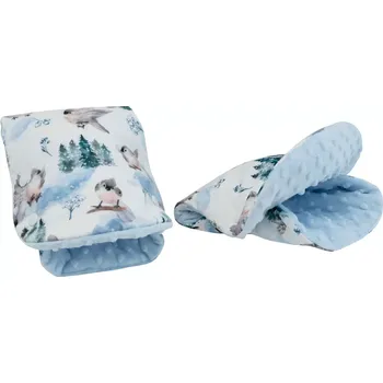 Rukávník ESITO | Rukávník Golf Softshell Ptáčci modrá - modrá / 2x 23 x 21 cm