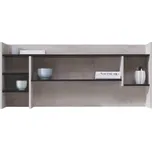 Závěsná skříňka Planet - Meblar Černá / Dub / Béžová 125x55 cm