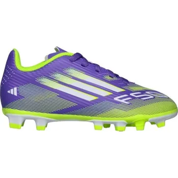 Kopačky Dětské kopačky adidas F50 CLUB FG/MG J 3.5 Fialová, Světle zelená, Bílá