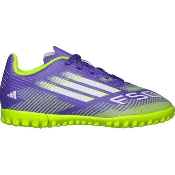 Turfy Dětské turfy adidas F50 CLUB TF JR 33 Fialová, Světle zelená, Bílá