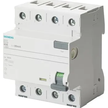 Proudový chránič RCCB 4pólový Typ F 40A 300mA Siemens SENTRON 400V ac
