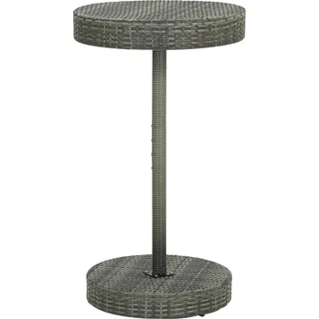 Zahradní stůl Zahradní stůl šedý 60,5 x 106 cm polyratan IM_45857