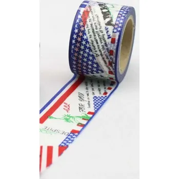 Lepicí páska Dekorační lepicí páska - WASHI pásky-1ks Amerika