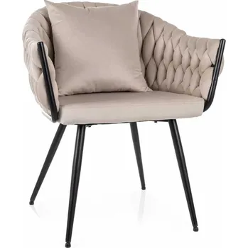 Jídelní židle Jídelní židle Nuvo, krémová / černá