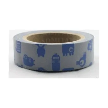 Lepicí páska Dekorační lepicí páska - WASHI tape-1ks modří mimozemšťani