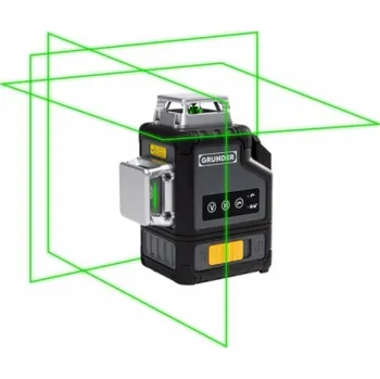 Vodováha Laserová vodováha GRUNDER LY360G, 3X3D, 18 V, zelená