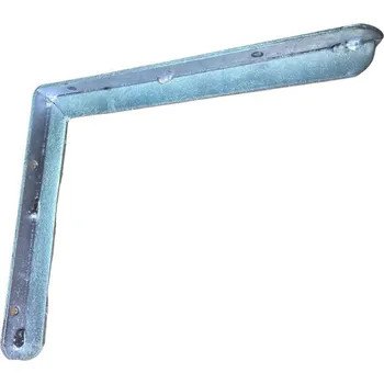 Držák na polici Policová podpěra - konzole vyztužená 300 x 400 mm, nosnost 150 kg, zinek