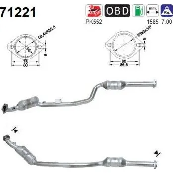 Katalyzátor Katalyzátor AS 71221