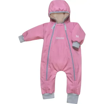 Kojenecká kombinéza ESITO | Rostoucí zimní softshellová kombinéza Lamb Snow - antique pink / 68 - 74