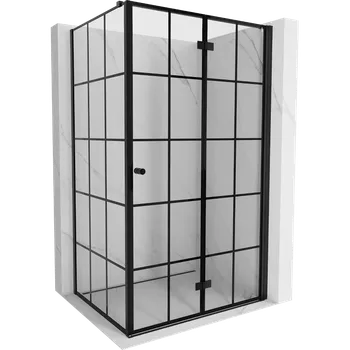 Mexen Mist-F skládací sprchový kout pravý 95 x 90 cm, černá mříž, černý - 8A6T-095-090-70-77-P Sprchové kouty