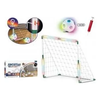 Hra na zahradu Zestaw z bramką LED + piłka 14cm LED + pompka