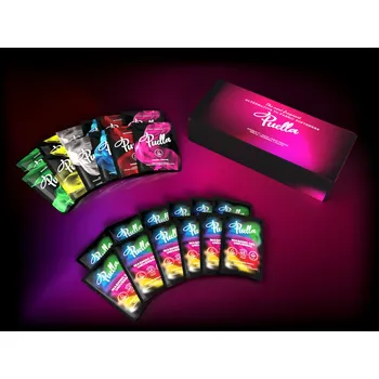 Kosmetická sada Puella prací set velký – 2 x zkušební set parfémů na praní, 12 x vzorek pracího gelu