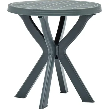 Zahradní stůl Bistro stolek zelený Ø 70 cm plast IM_48797