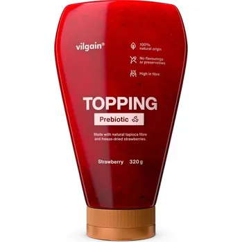 Sirup Vilgain Prebiotic Topping – jahoda 320 g
