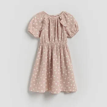 Dívčí šaty Reserved - Šaty se vzorem - pudrově růžová - 222FW-39X - 222FW-39X-164