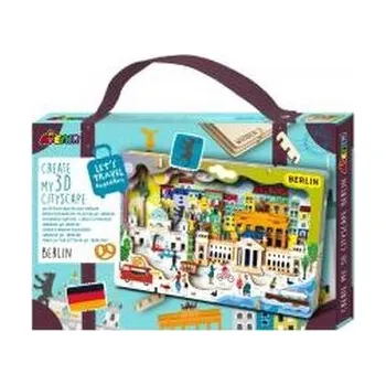 Dřevěná hračka Stwórz pejzaż miejski Berlin - puzzle drewniane 3D