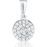 JVD Dámský zlatý přívěsek se zirkony ryz. 585/1000 z bílého zlata ZP0396XJ70-8100