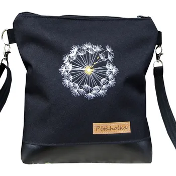 Městský batoh Petaholka - Menší kabelka s odkvetlou pampeliškou