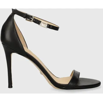 Dámské sandále Kožené sandály Guess KABAIL3 černá barva, FL8KIL LEA03 FL8KIL.LEA03.BLACK 99X, EUR 36