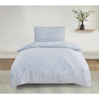 Povlečení Žakárové povlečení Colorado modrá, 140 x 200 cm, 70 x 90 cm