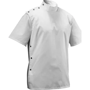 Karnevalový kostým Barber Jacket - ​bílá tradiční košile pro holiče z odolného materiálu VÝPRODEJ: 5380 - M - 54 x 76 cm