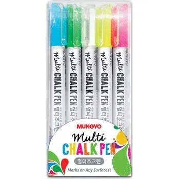 Vrták Vícebarevná křídová fixka Mungyo 5 ks
