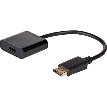 Redukce Akyga adaptér DisplayPort/HDMI/ABS/PVC/cerná