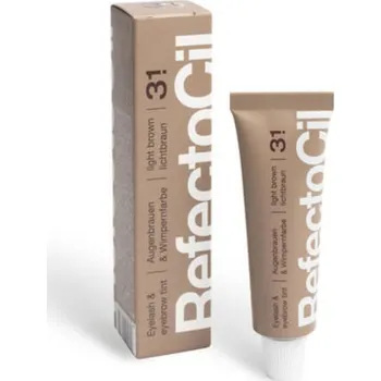 Barva na řasy a obočí RefectoCil - barvy na obočí a řasy a bradu 3.1 světlehnedá, 15ml - vhodná i na bradu