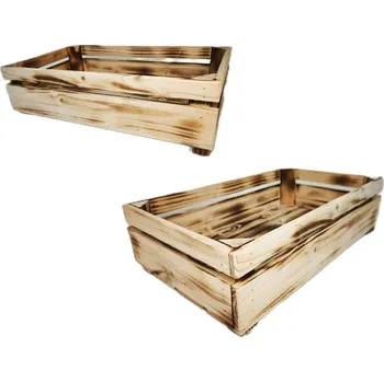 Úložný box bedýnka PV2 vysoká s opalem 44x26x11 DŘEVO