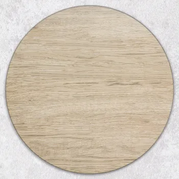 Kuchyňské prkénko Multifunkční Kulatá Skleněná Deska Minimalistické Hnědé Prkénko průměr 40 cm