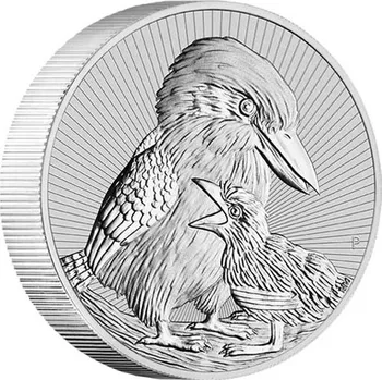 Perth Mint Stříbrná mince 2 oz Kookabura a mládě Piedfort 2020