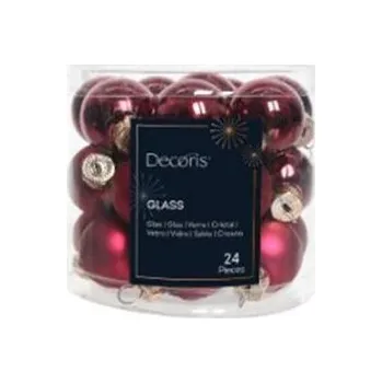 Bytová dekorace Vánoční ozdoba, 24 ks 371514-08