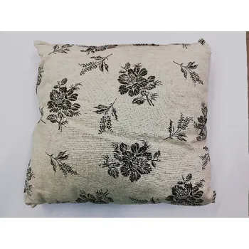 Nákupní taška Polštář s povlakem 35 x 30 cm - Květina na šedé