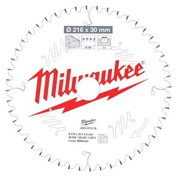 Pilový kotouč Kotouč pilový Milwaukee Wood CSB MS W 216 x 30 x 2.4 x 48ATB NEG 4932471316