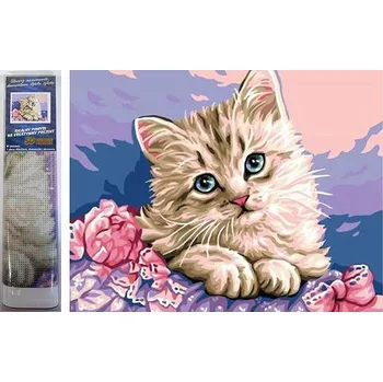 Diamantové malování Norimpex Kočičí oči 30 × 40 cm