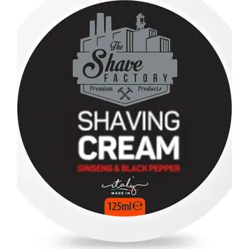The Shave Factory Shaving Cream - krém na holení, 125 ml VÝPRODEJ: Ginseng &amp; Black Pepper - ženšen a pepř