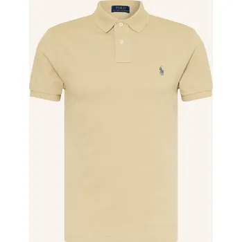 Pánská košile Polo Ralph Lauren Pánská Polokošile Z Piké Slim Fit, béžová, L