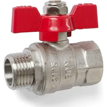 Ventil Kulový ventil R ½" IG x ½" AG s motýlkem